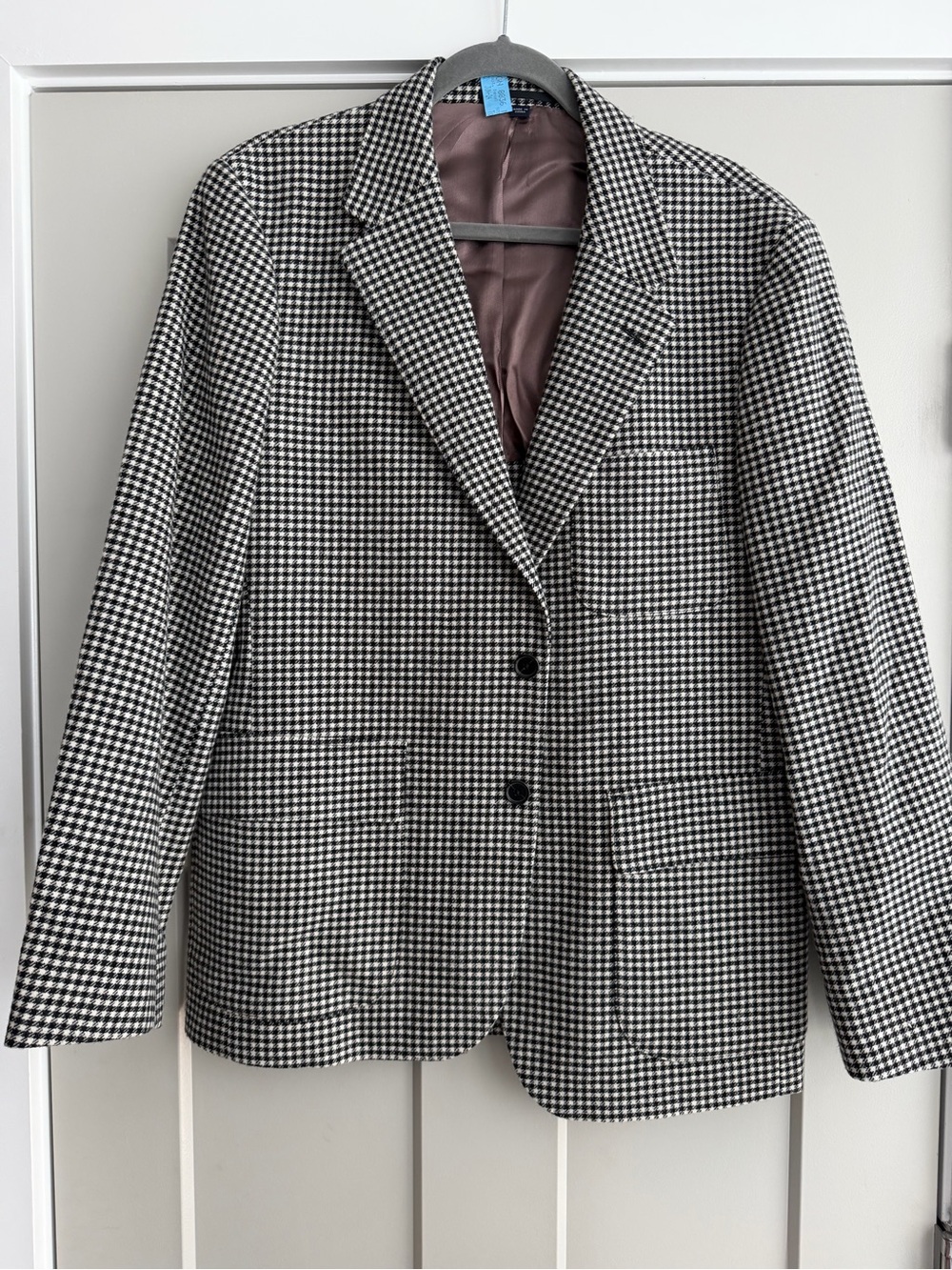 J.Crew Kenmare Moon Merino Lambswool Houndstooth Blazer 42R